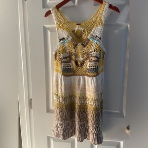 Free People Crochet Knit Tank Dress